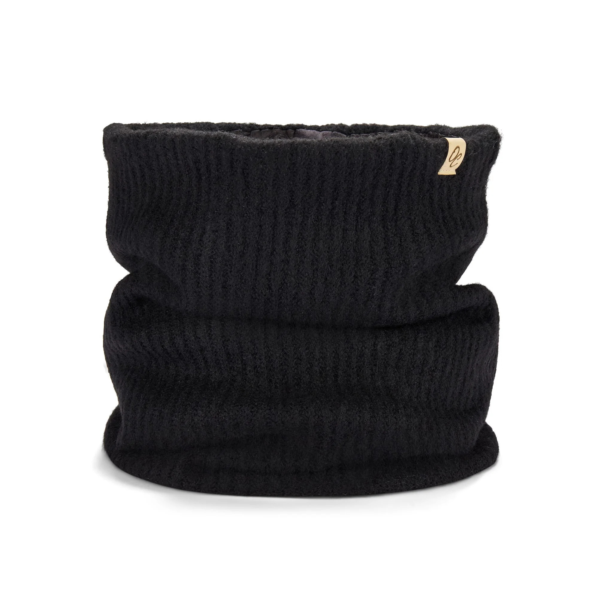 Only Curls Satin Lined Pom Beanie and Snood Set - Sadie in Black - Image 5